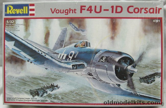 Revell 1/32 F4U-1D Corsair - USN VF-17 Lt. Merl Davenport Ondonga Dec 1943 / FAA Corsair IV 1836 Sq Air Group Leader 14th Carrier Air Group HMS Colossus - (F4U1D), 4781 plastic model kit